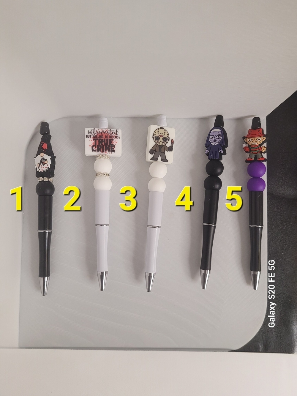 Handmade Horror Themed Pens